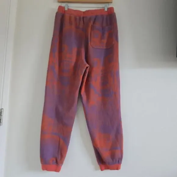 A$AP WORLDWIDE x Russell Athletic Skull Graphic Sweatpants Rust Purple Size S - Picture 4 of 9